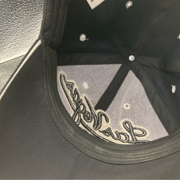 Black White Las Vegas Baseball Adjustable Hat Cap - Picture 8 of 8